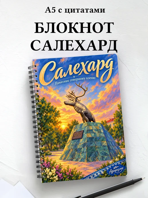 Блокнот Салехард с мотивирующими цитатами