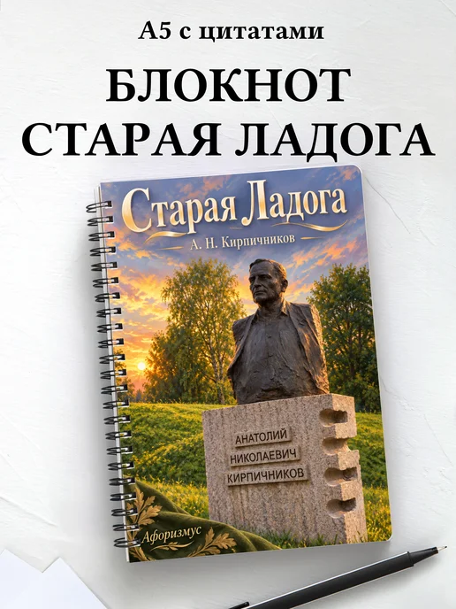 Блокнот Старая Ладога с мотивирующими цитатами