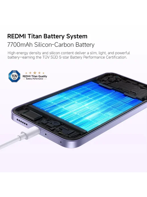 Смартфон Xiaomi Redmi Note 17 6/256 ГБ, голубой, фото 5