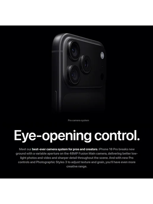 Смартфон Apple iPhone 18 Pro Max 256 ГБ, серебристый, фото 3