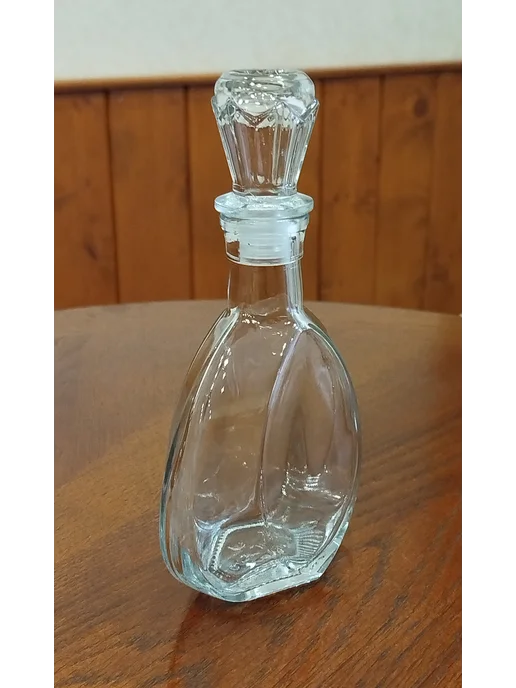 Бутылка для настоек, для самогона 0.25 с пробкой, белый, фото 3