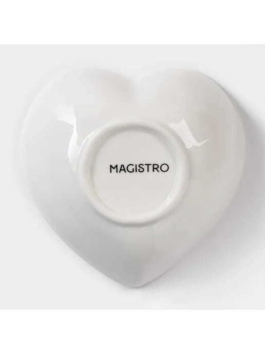 Magistro Соусник «Сердце Бланш», 80 мл, фарфор, белый, 80 мл, фото 2