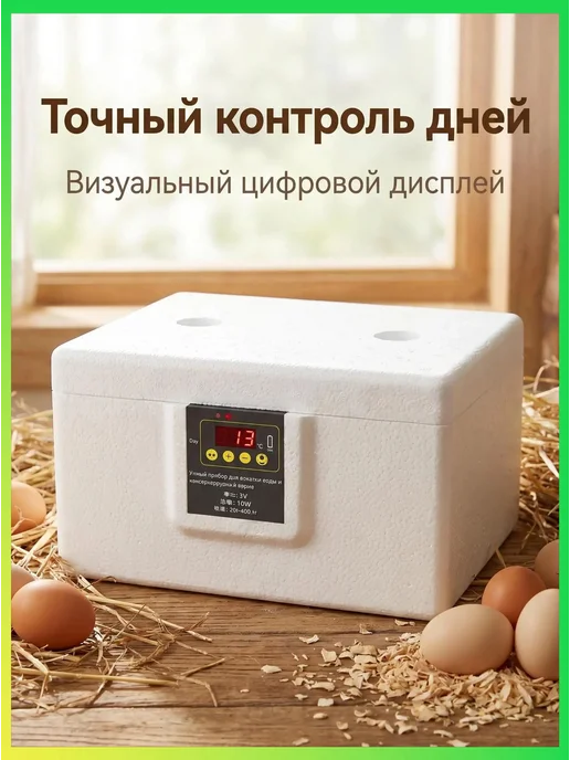 Инкубатор для куриных яиц, 10 шт, питание 220 В, 10 шт, фото 2