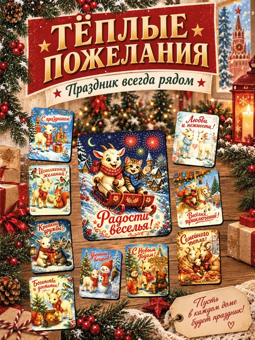 The Planer! Новый год 2027 символ года Коза на подарки сувениры ретро, вариант, фото 2