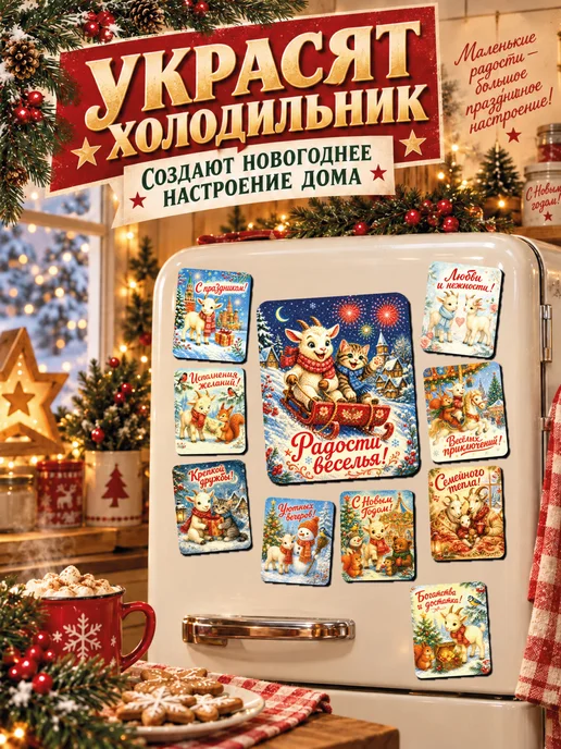 The Planer! Новый год 2027 символ года Коза на подарки сувениры ретро, вариант, фото 4