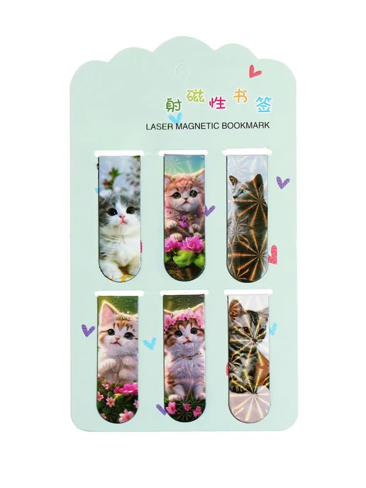 Calligrata Набор магнитных закладок для книг «Котята», 6 шту, вариант, фото 5