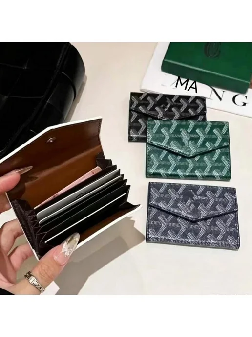 Короткиймногофункциональныйбумажник-держательдлякарторгановс, серый, фото 4
