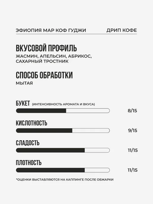 Дрип кофе Sibaristica Эфиопия Мар Коф Гуджи (Молотый кофе в, вариант, фото 2