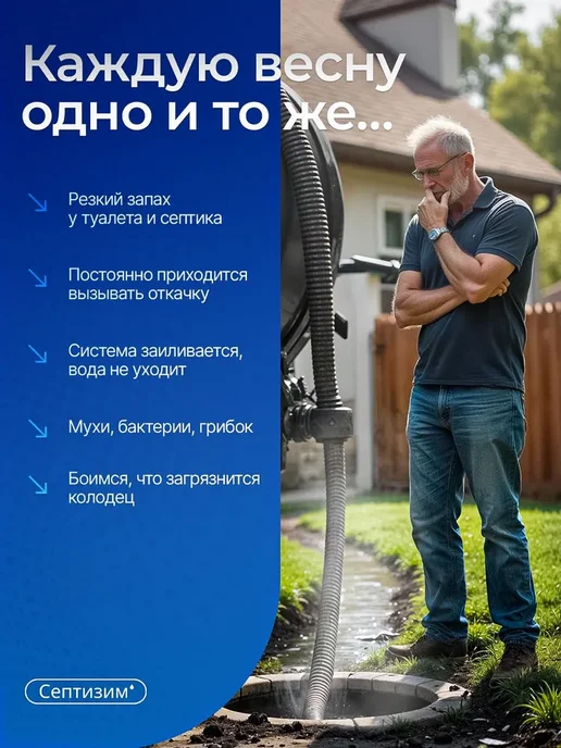 Средство для дачных туалетов и выгребных ям с отдушкой 1л +, 1 л, фото 2