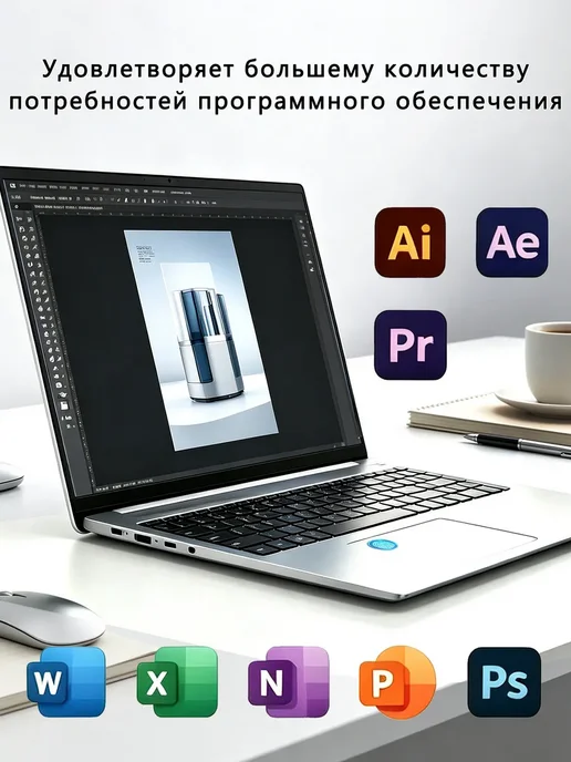 Ноутбук для работы, учебы и офиса 32ГБ ОЗУ, SSD 2ТБ, 32 ГБ, 2 ТБ, фото 2
