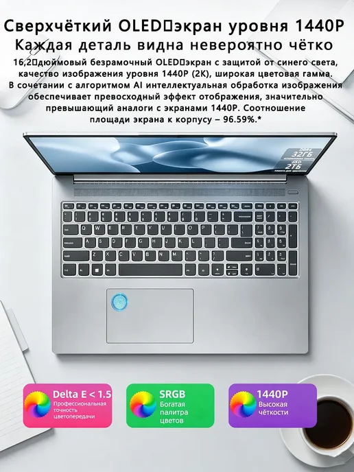 Ноутбук для работы, учебы и офиса 32ГБ ОЗУ, SSD 2ТБ, 32 ГБ, 2 ТБ, фото 3