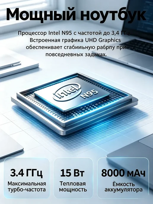 Ноутбук для работы, учебы и офиса 32ГБ ОЗУ, SSD 2ТБ, 32 ГБ, 2 ТБ, фото 7