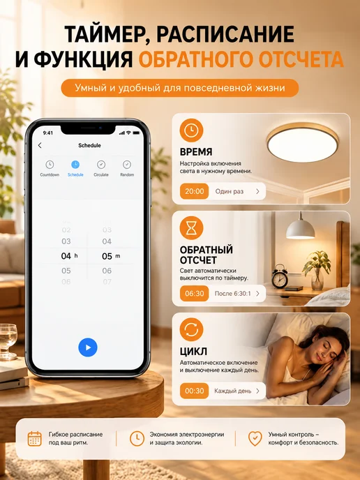 Умный сенсорный выключатель с Алисой Поддержка WiFi APP, белый, фото 4