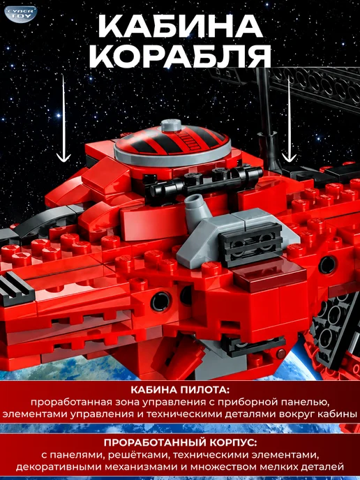 Cyber Toy Конструктор Истребитель СИД майора Вонрега, вариант, фото 7