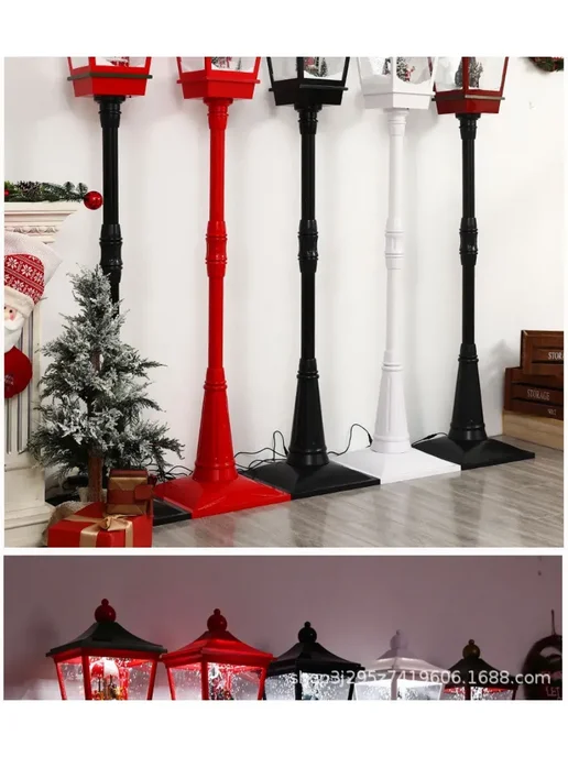 Новогодний фонарь декоративный со снегом,1.9, вариант, фото 6