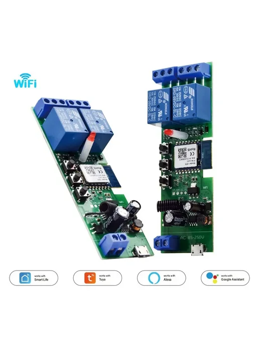 KUANGZIPENG 2-канальный WiFi релейный модуль с поддержкой Al, вариант, фото 6