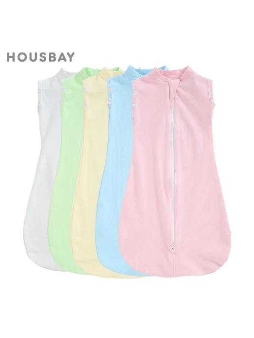 HOUSBAY Детские спальные мешки хлопковые с принтом одуванчик, белый, фото 2