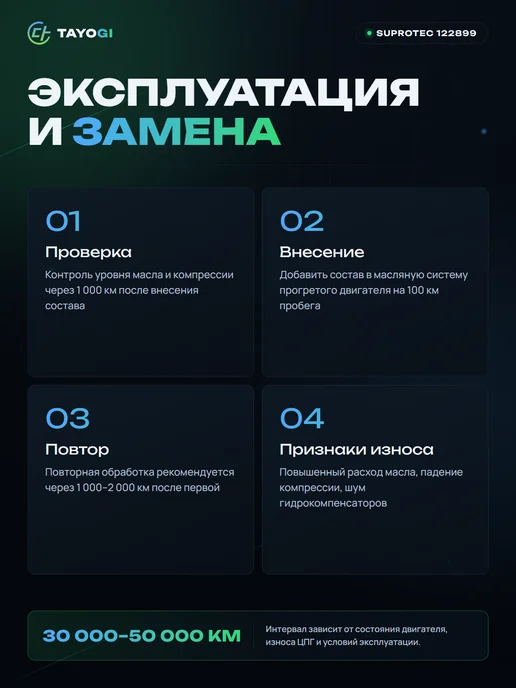 SUPROTEC Триботехнический состав для двигателей 122899, вариант, фото 4