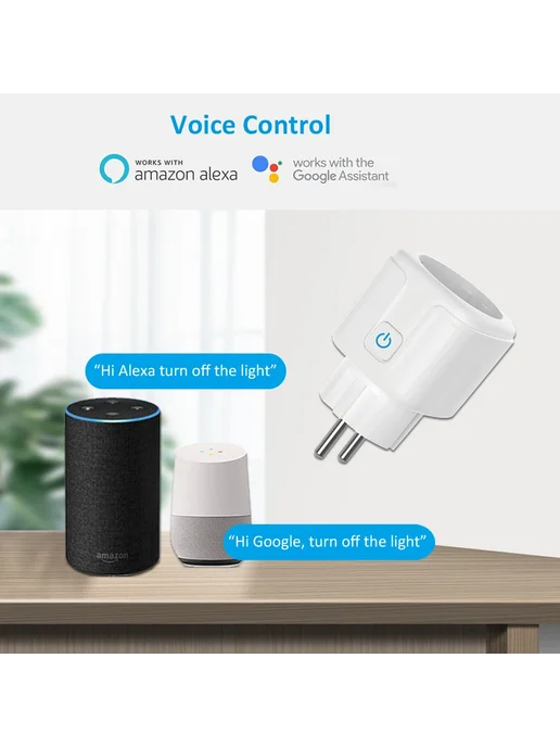 Нет бренда Умная розетка Wi-Fi EU16A 20A Smart Life, вариант, фото 2