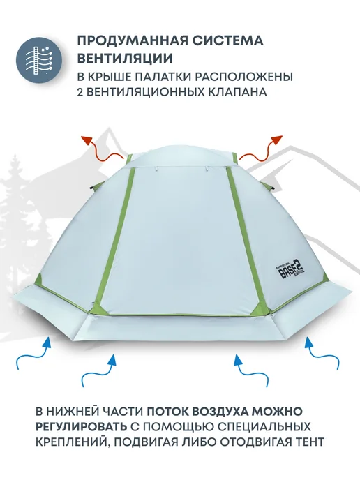 RSP Палатка 2-х местная ультралегкая View 2 (цв. серый), серый, фото 4