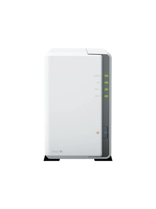 Сетевое хранилище Synology 2BAY NO HDD DS223J белый, Realtek RTD1619B, 4 ядра, частота 1,7 ГГц, вариант, фото 2