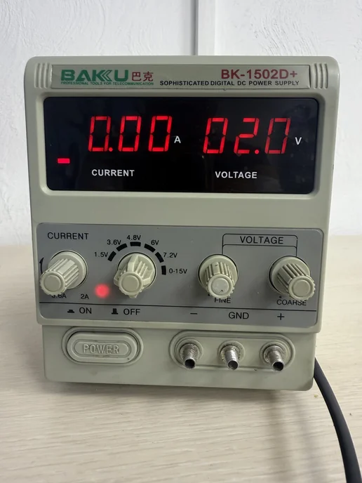 Baku Блок питания BK-1502D+ (15 В, 2 А, ), лабораторный, фото 2