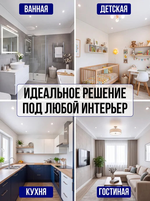 Натяжной потолок комплект без нагрева 360 х 300, вариант, фото 5