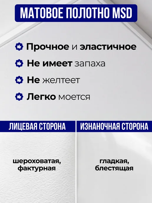 Натяжной потолок комплект без нагрева 360 х 300, вариант, фото 6