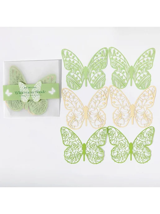 Нет бренда Бумага для скрапбукинга с узорами бабочек 6set 36pcs, 36 шт, фото 2