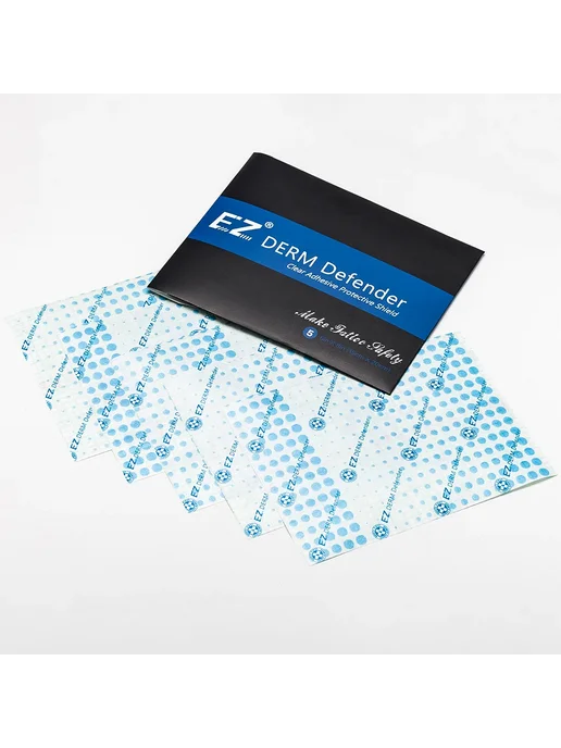 EZ Derm Defender пленка для татуировок, 15cm X 10cm, Защитная 5 листов, в упаковке 44 г, фото 2