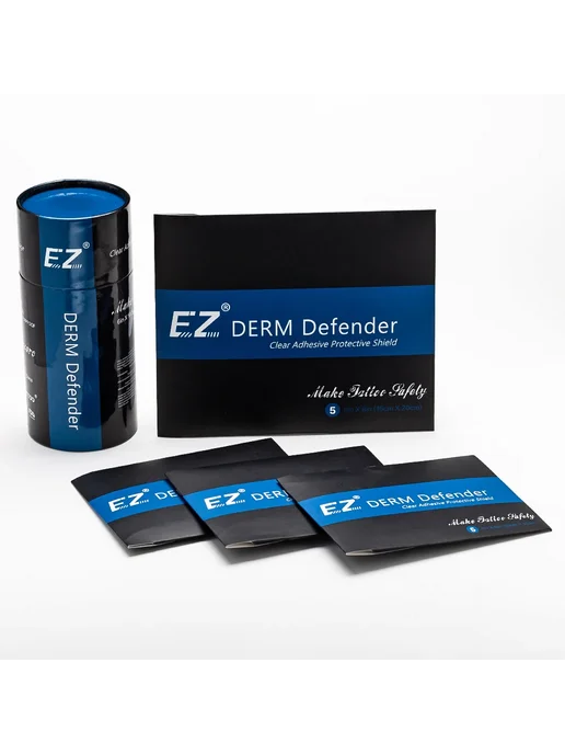 EZ Derm Defender пленка для татуировок, 15cm X 10cm, Защитная 5 листов, в упаковке 44 г, фото 6