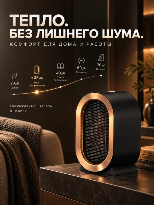 Обогреватель для дома напольный электрический поворотный, зеленый, настольная, фото 5