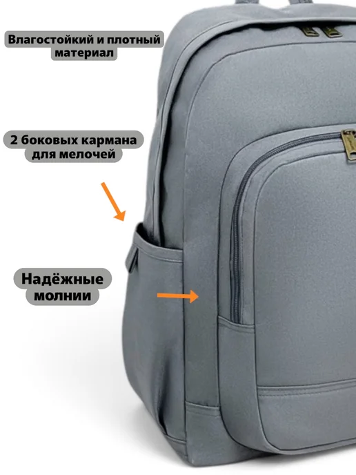Carhartt Рюкзак спортивный школьный, серый, фото 2