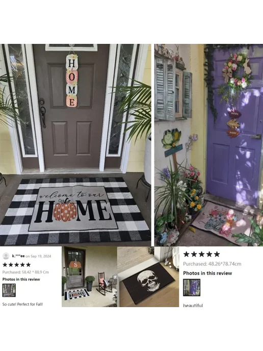Водонепроницаемый коврик для двери GAME ROOM 50x80cm-Felt, 1, вариант, фото 6