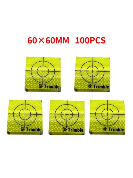 Нет бренда Светоотражающие наклейки Trimble, зелёные, 100 шт. 60X60MM, 100 шт
