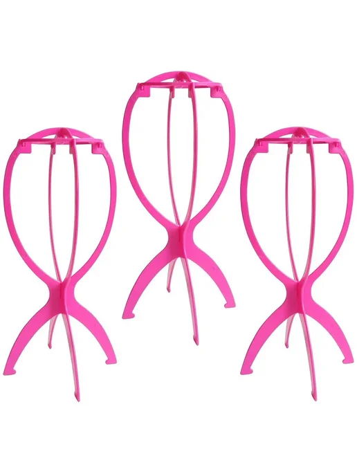 Нет бренда Подставки для париков 3 шт. 3pcs hot pink low, 3 шт, 3 шт