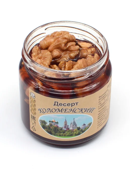 Грецкие орехи в сосновом сиропе 250г, Дeсерт "Коломенский", 250 г, фото 3