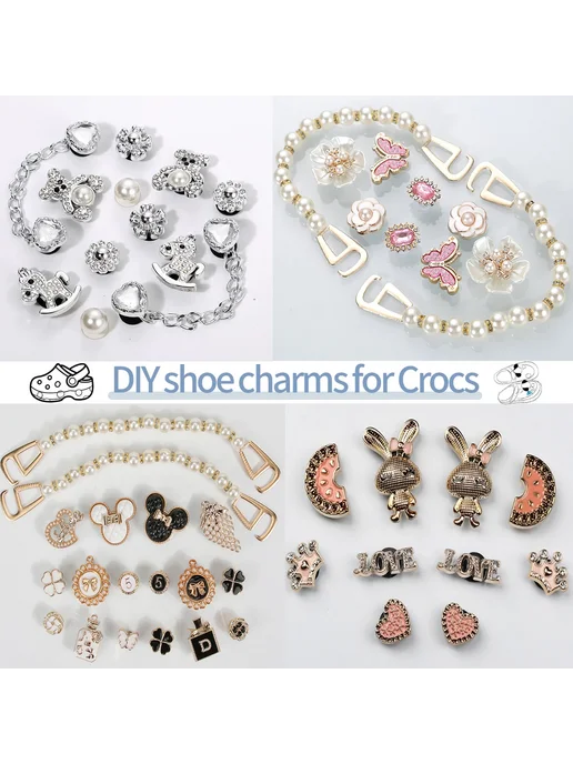Нет бренда 50 Шт. Декоративные Подвески Для Crocs, Украшения Для Обуви, 50 шт, фото 2