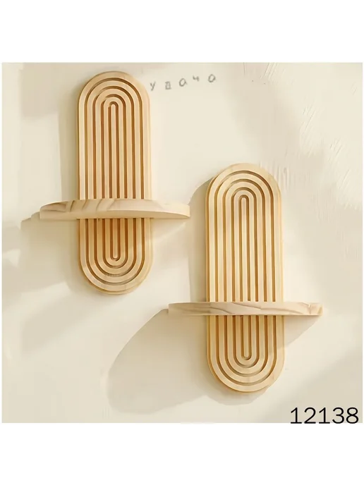 Настенная полка-домик из сосны 20×9×30 см, 20x9x30 см, фото 5