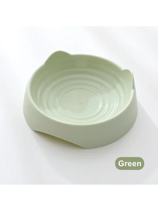 Нет бренда Пластиковая миска для котов и собак L, Green, зеленый