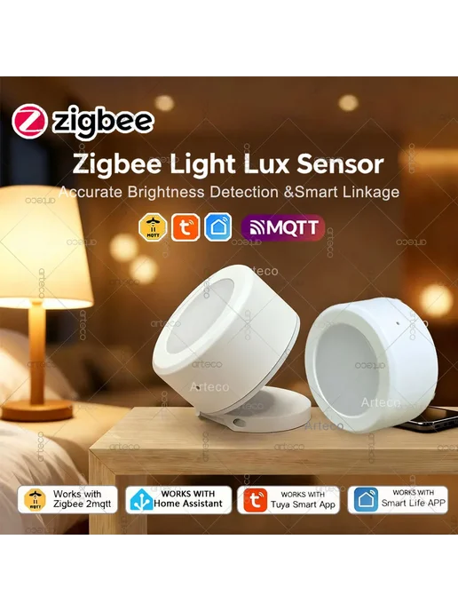 Forubest Датчик Освещенности ZigBee Mini Для Домашней Автоматизации, вариант, фото 2
