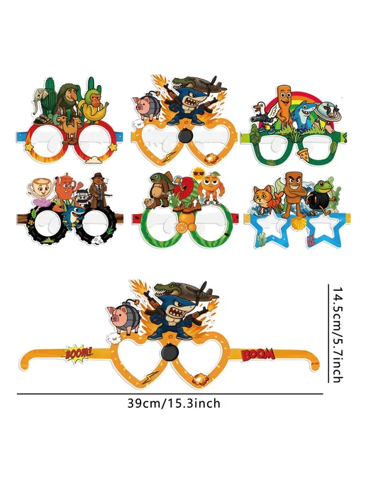 Набор шаров Potdemiel Brainrot для дня рождения 6pcs spiral, 6 шт, фото 5