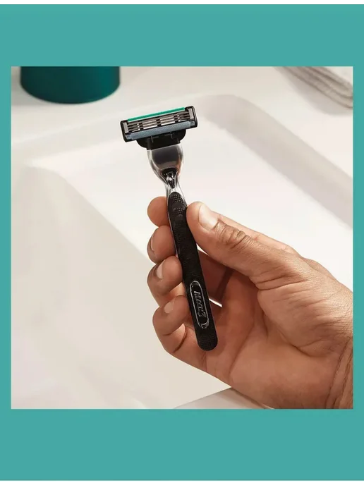 GILLETTE Кассеты для бритья мужские сменные 3 лезвия Mach3 Turbo 2 шт, 8 шт, фото 6