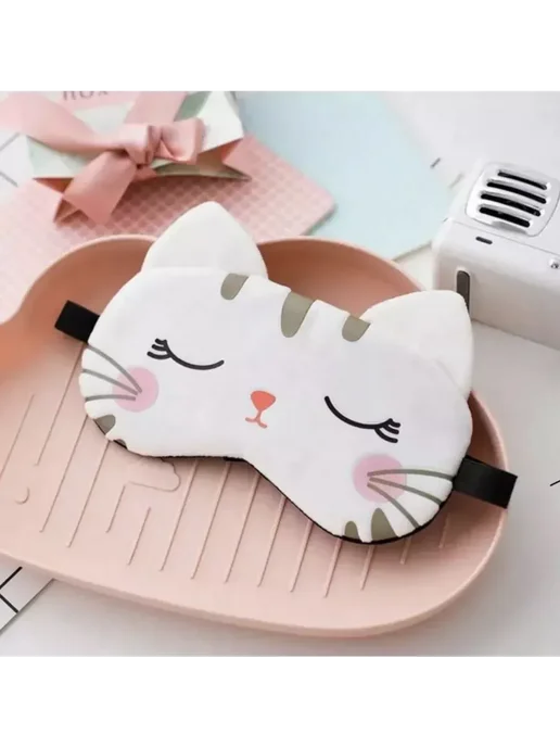 eye mask Маска для сна 3D универсальный, белый, фото 4
