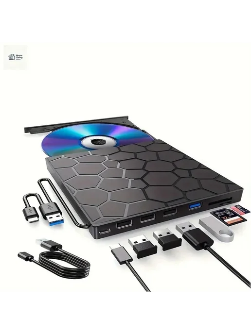 Внешний DVD привод USB 3.0 портативный, вариант, фото 7