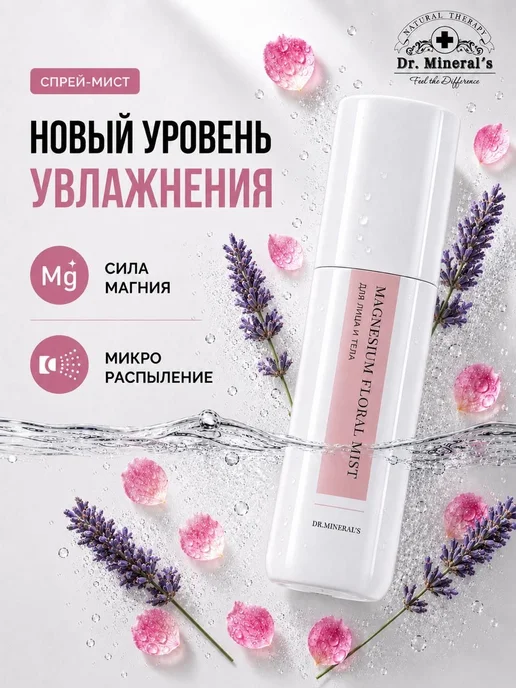 Dr.Mineral's, Магниевый мист тоник для лица и тела спрей, вариант