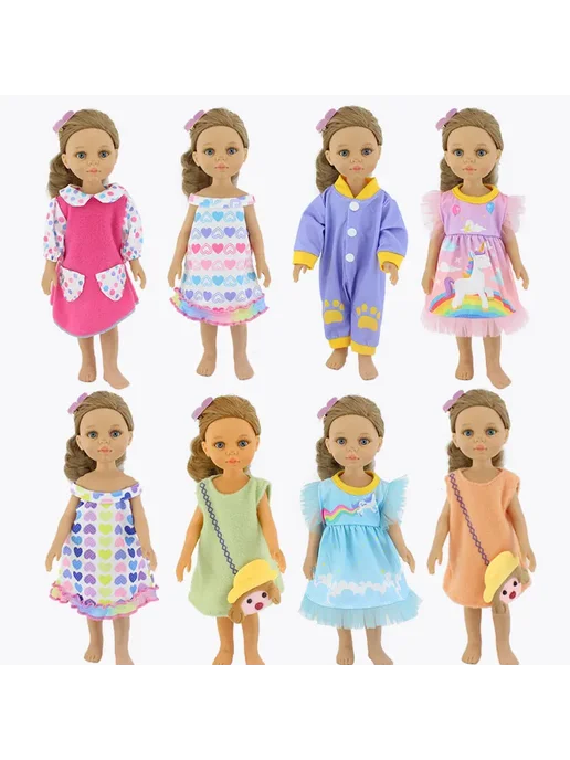 Hello Reborn Платье для куклы Paola Reina, сиреневое, 32 см, Color 08, фиолетовый, фото 2