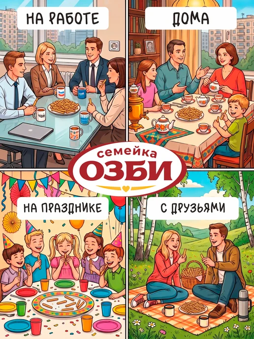 Семейка ОЗБИ Палочки хлебные итальянские простые, 3 уп по 150 гр, 150 г, фото 7