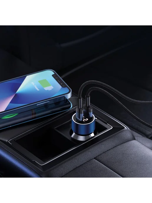 DEPPA Автомобильное зарядное устройство USB A + USB-C 75W си, 75 Вт, фото 4