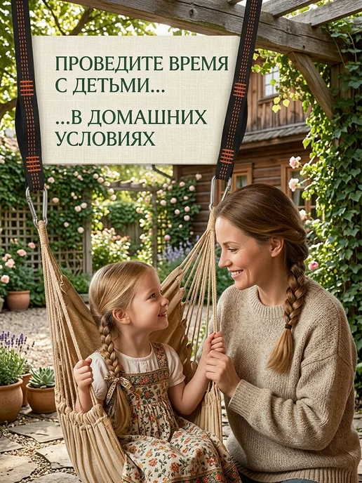 Крепления для гамака, стропы 2 м с карабинами, 2 м, фото 7